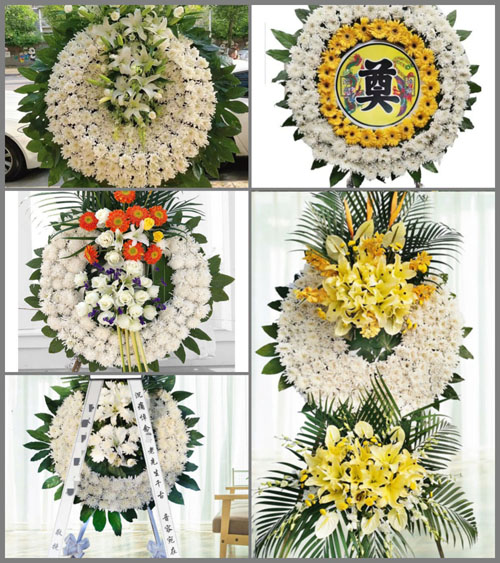 广东江门市台山市斗山镇唐美村花圈速递
